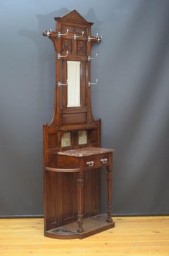 Victorian Oak Hall Stand in the manner of Christopher Dresser