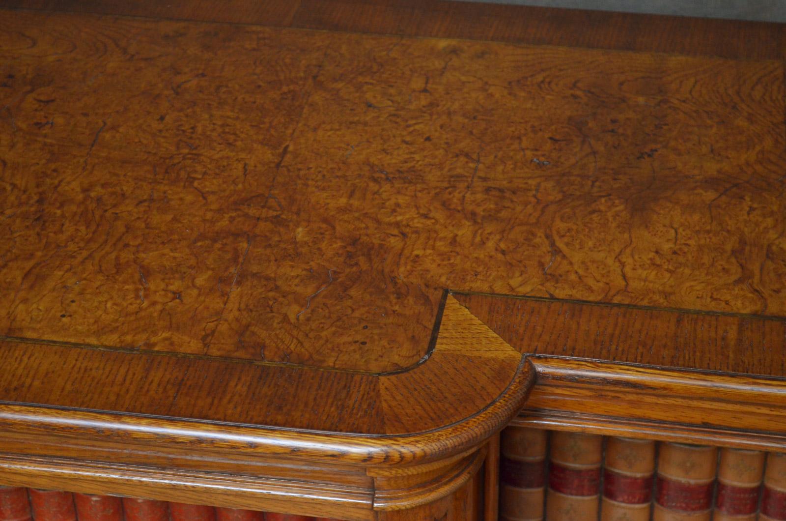 victorian oak bookcase