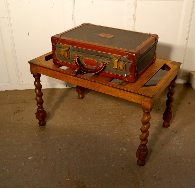 Victorian Oak Luggage Rack, Suitcase Stand at 1stDibs
