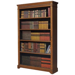 Victorian Oak Open Bookcase by Jas Shoolbred & Co.