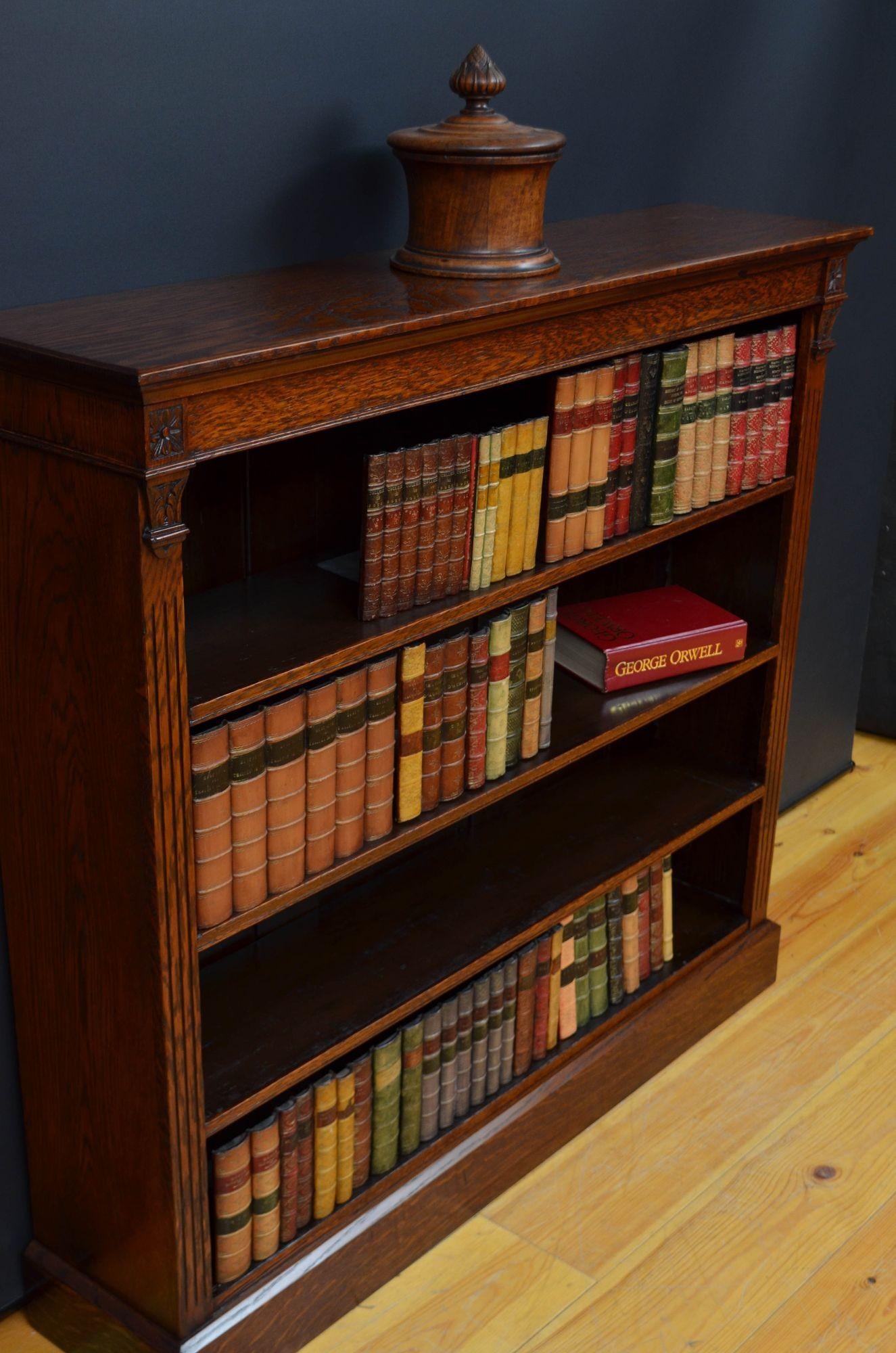 Libreria a giorno Victorian Oak in vendita 5