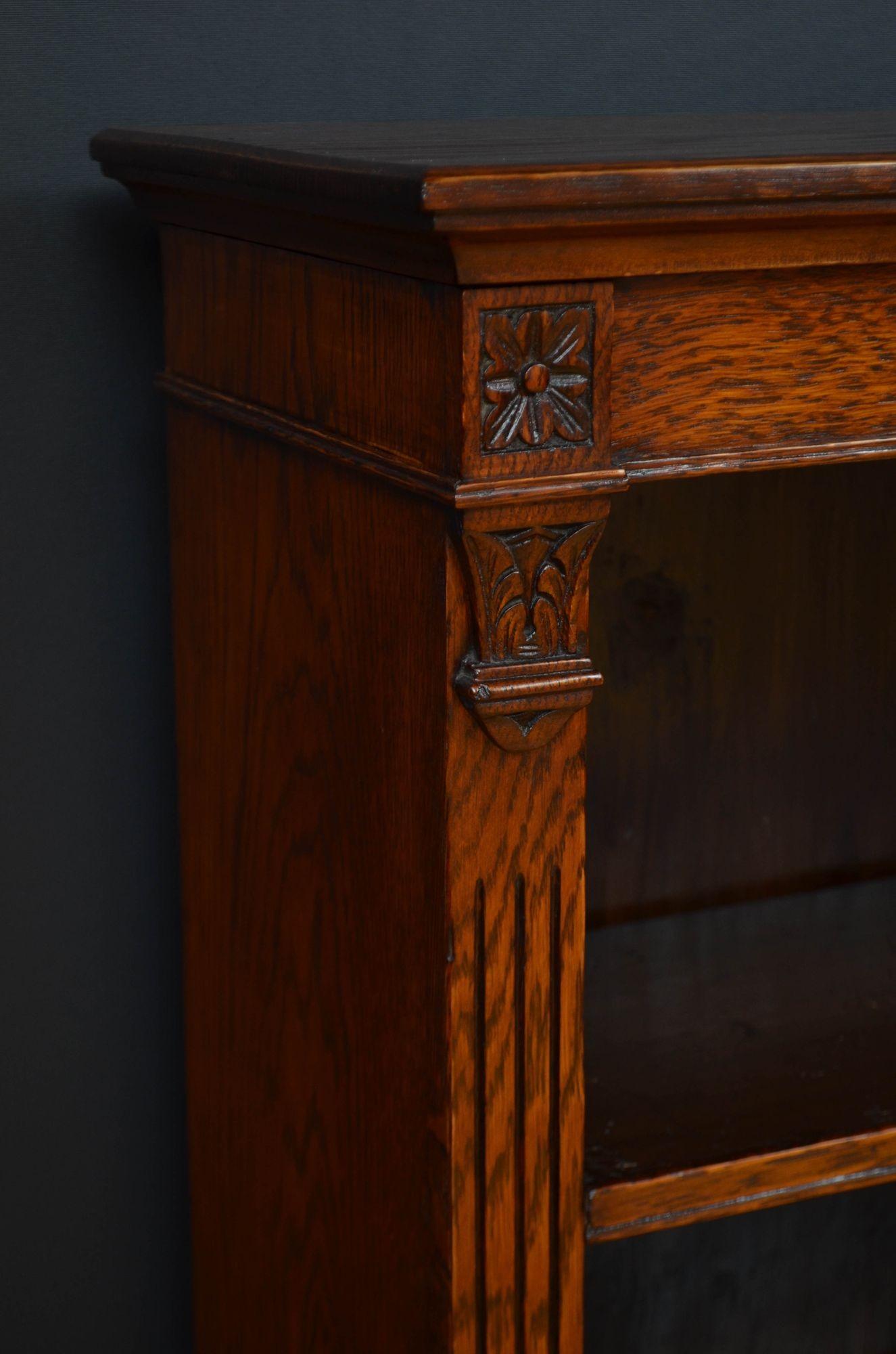 Libreria a giorno Victorian Oak in vendita 6