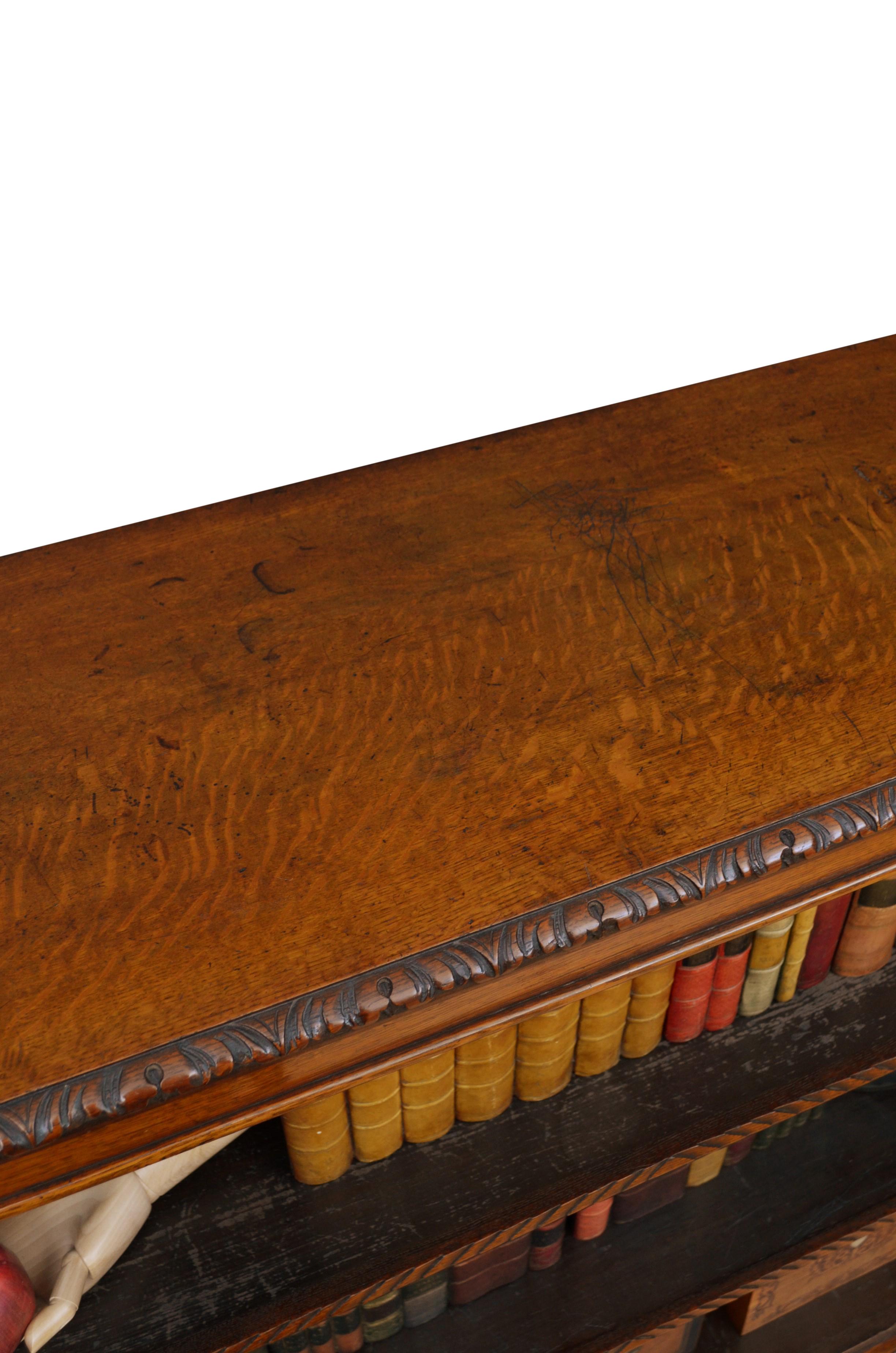 Victorian Oak Offenes Bücherregal (Eichenholz) im Angebot