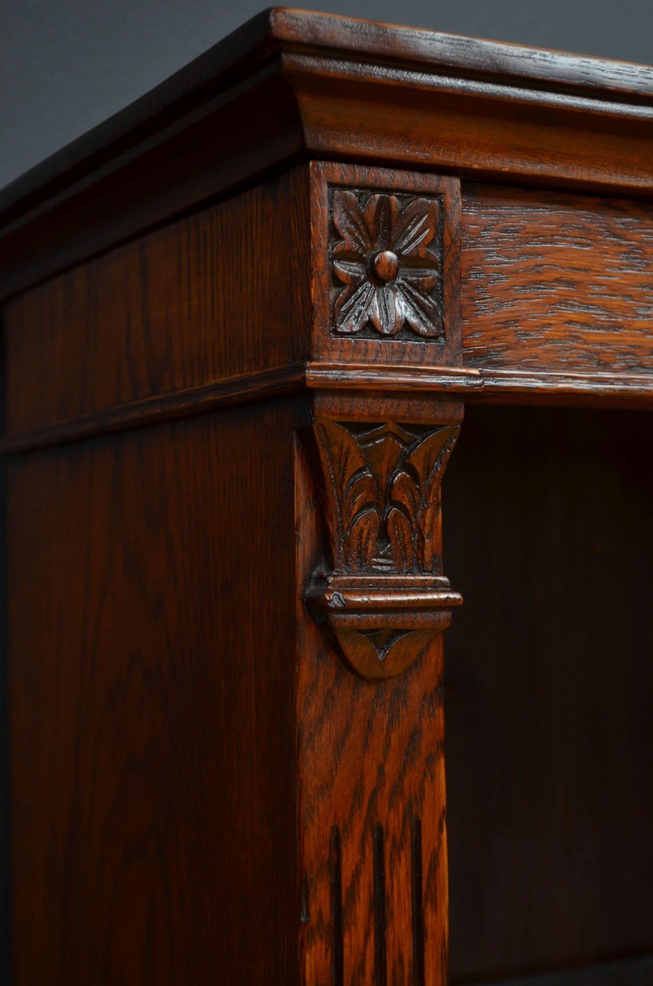 Libreria a giorno Victorian Oak in vendita 2