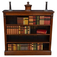 Victorian Oak Offenes Bücherregal