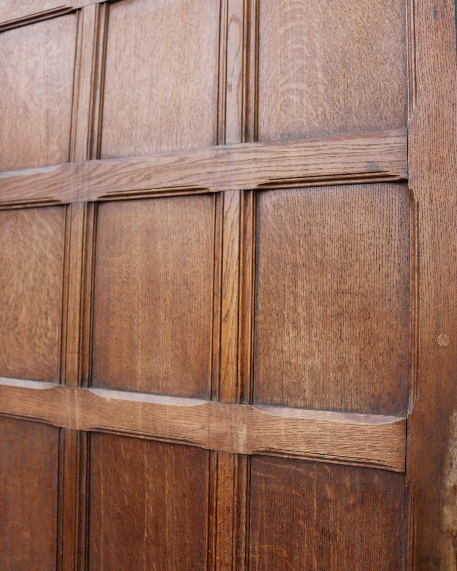 19th Century Victorian Oak & Pine Antique Internal Door For Sale