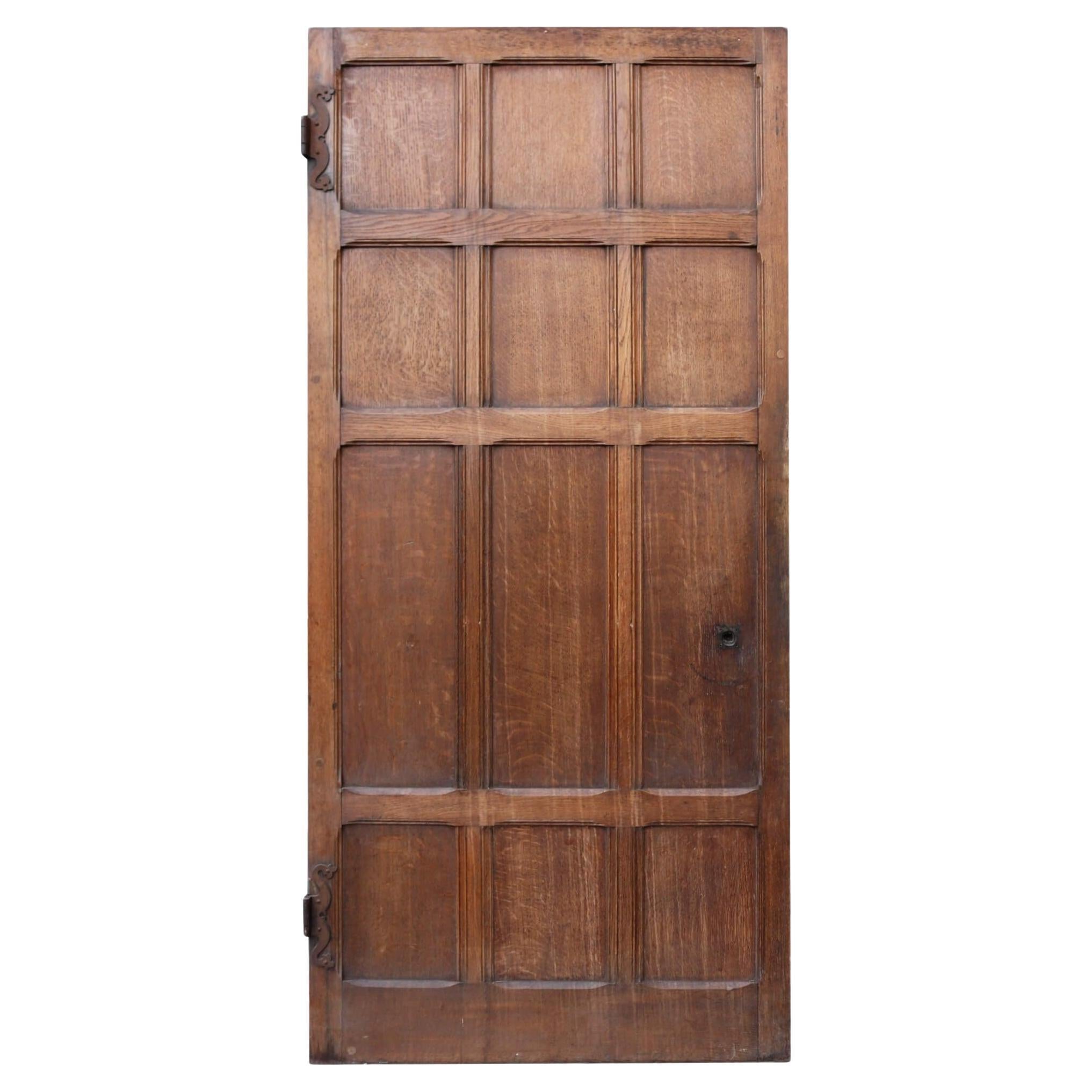 Victorian Oak & Pine Antique Internal Door For Sale