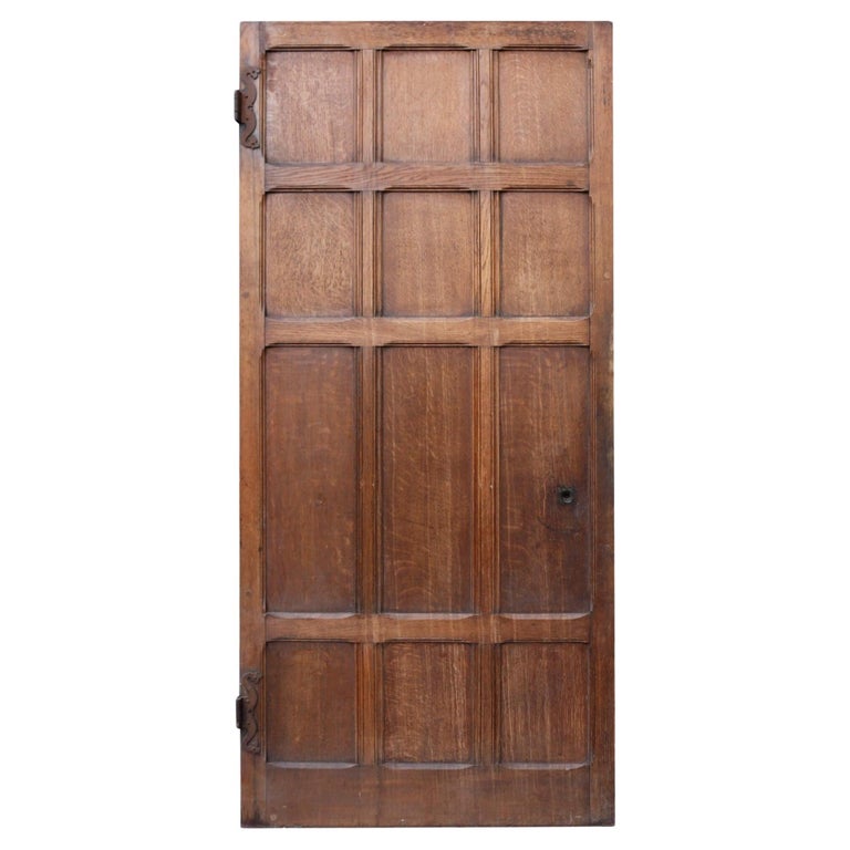 Victorian Oak and Pine Antique Internal Door For Sale at 1stDibs