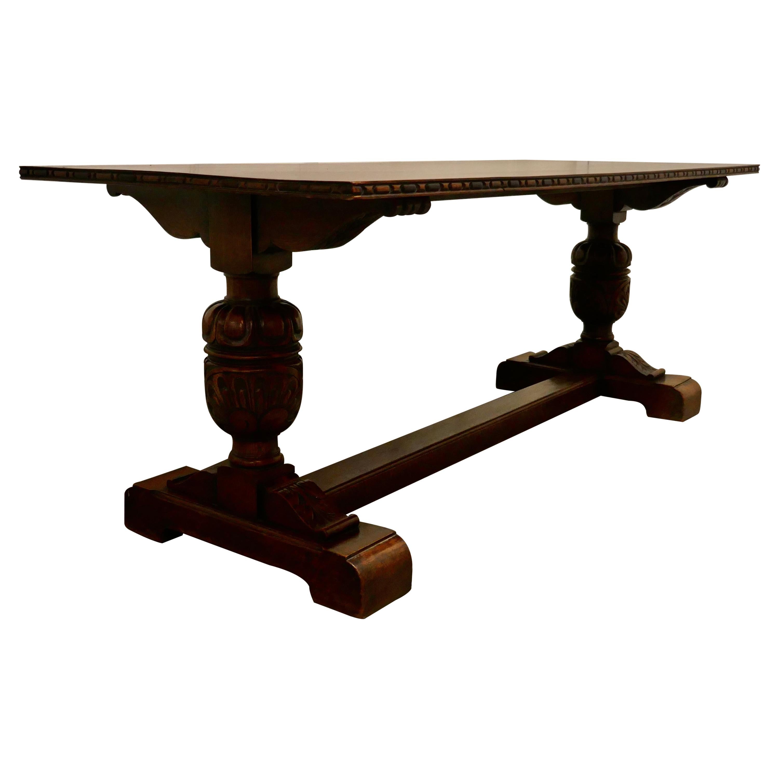 Victorian Oak Refectory Table