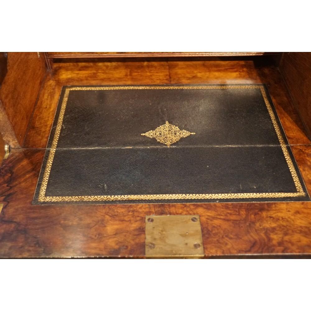 Late 19th Century Victorian oak secretaire campaign chest For Sale