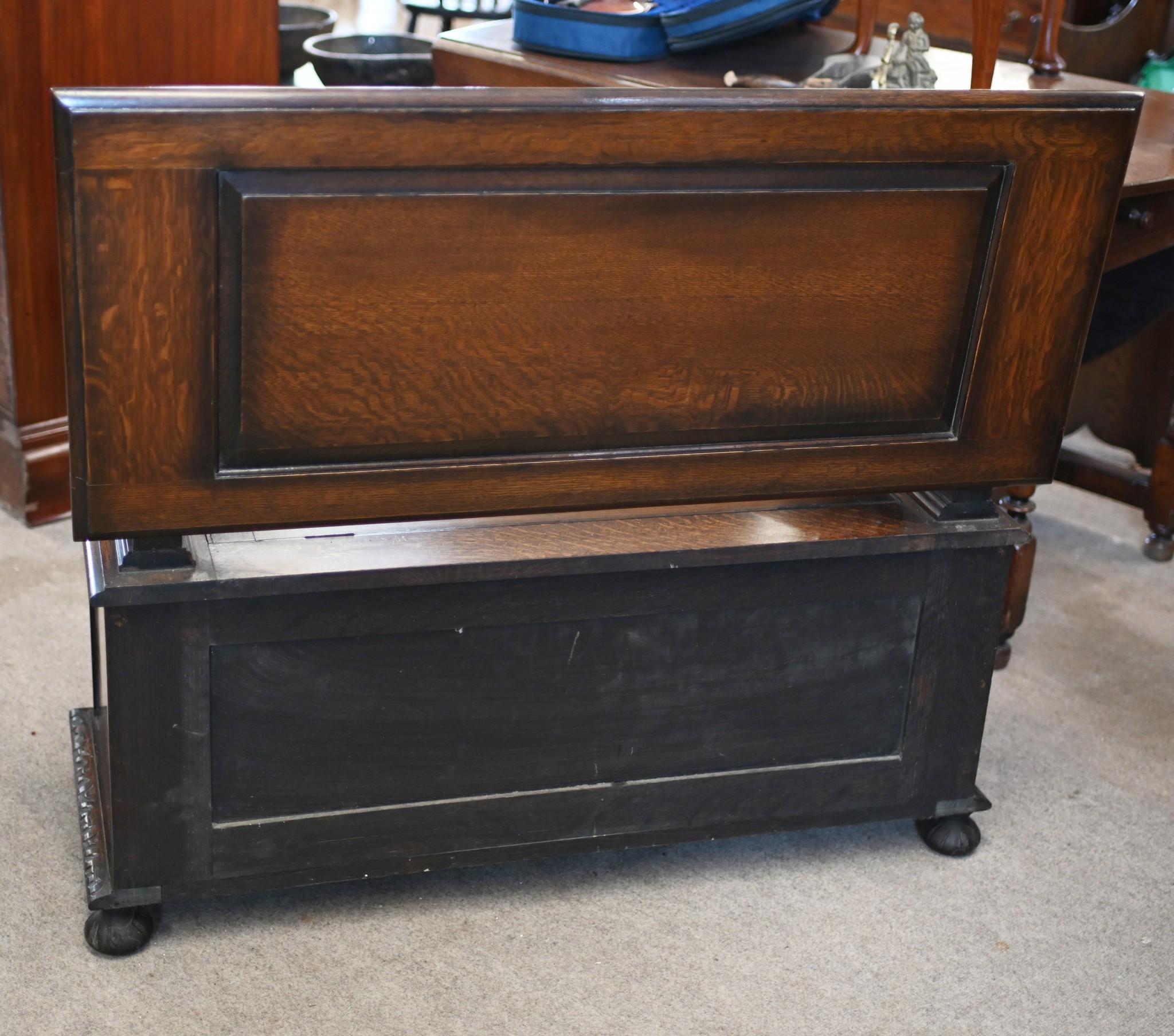 Mid-19th Century Victorian Oak Settle Monks Bench 1850 Gothic For Sale