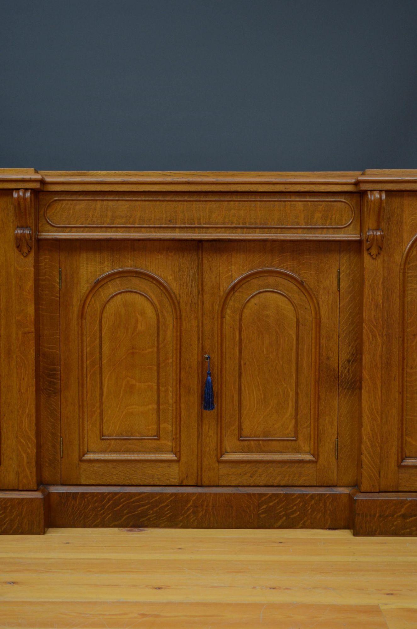Victorian Oak Sideboard For Sale 5