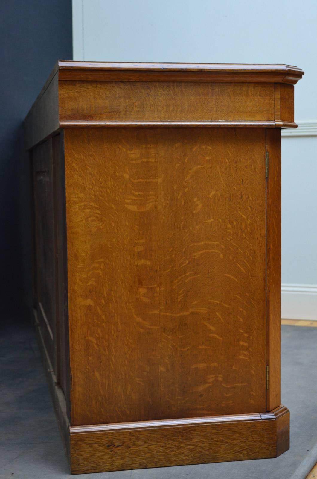 Victorian Oak Sideboard 6