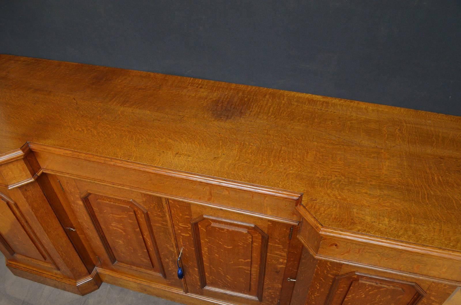 English Victorian Oak Sideboard