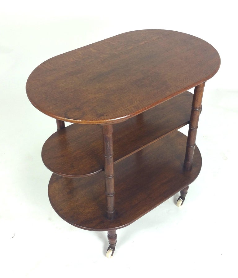 Victorian Oak ThreeTier Table at 1stDibs