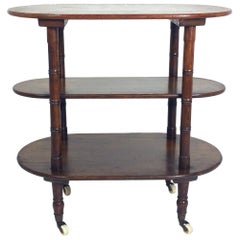 Victorian Oak Three-Tier Table