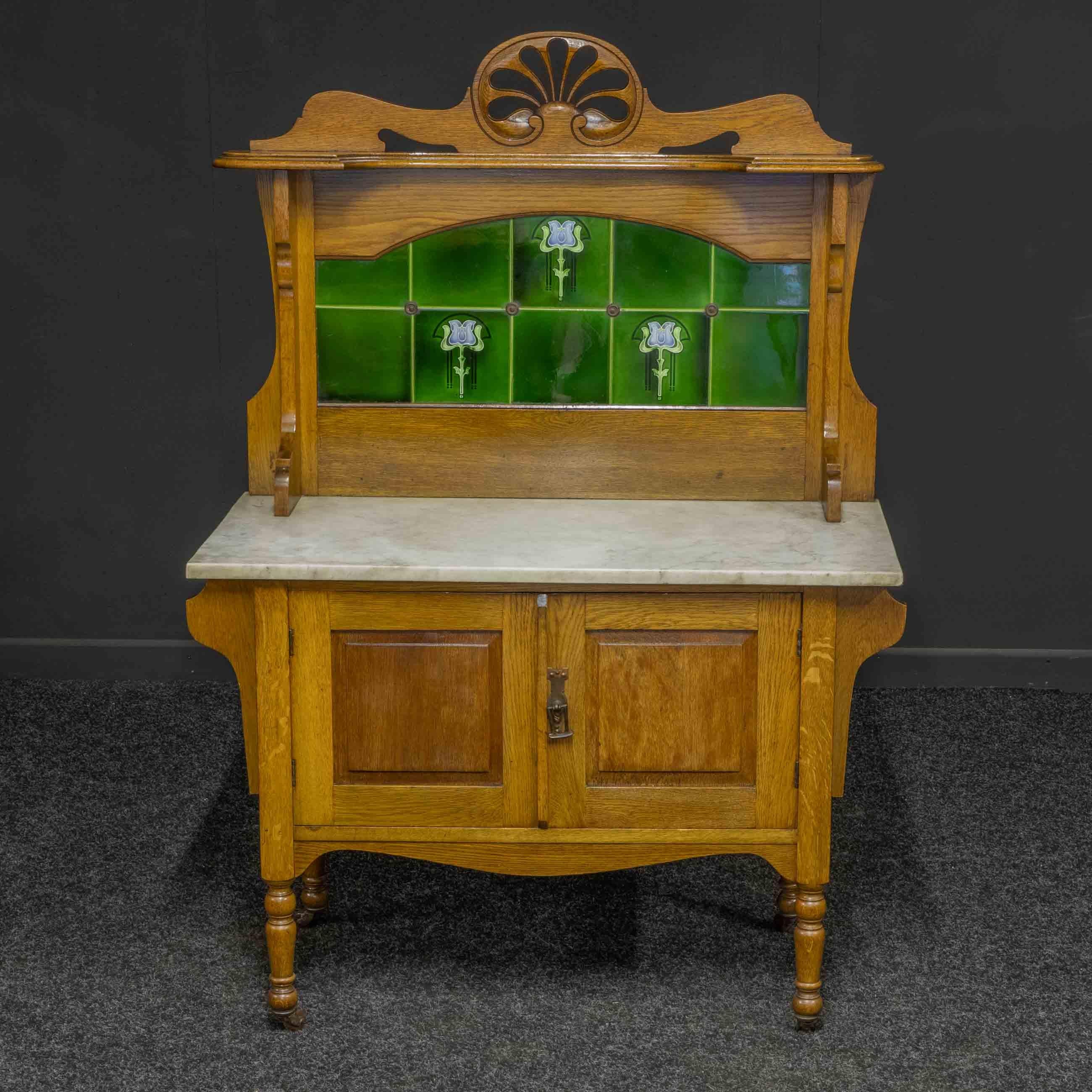 Victorian Oak Washstand For Sale 1