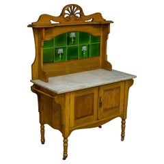 Victorian Oak Washstand