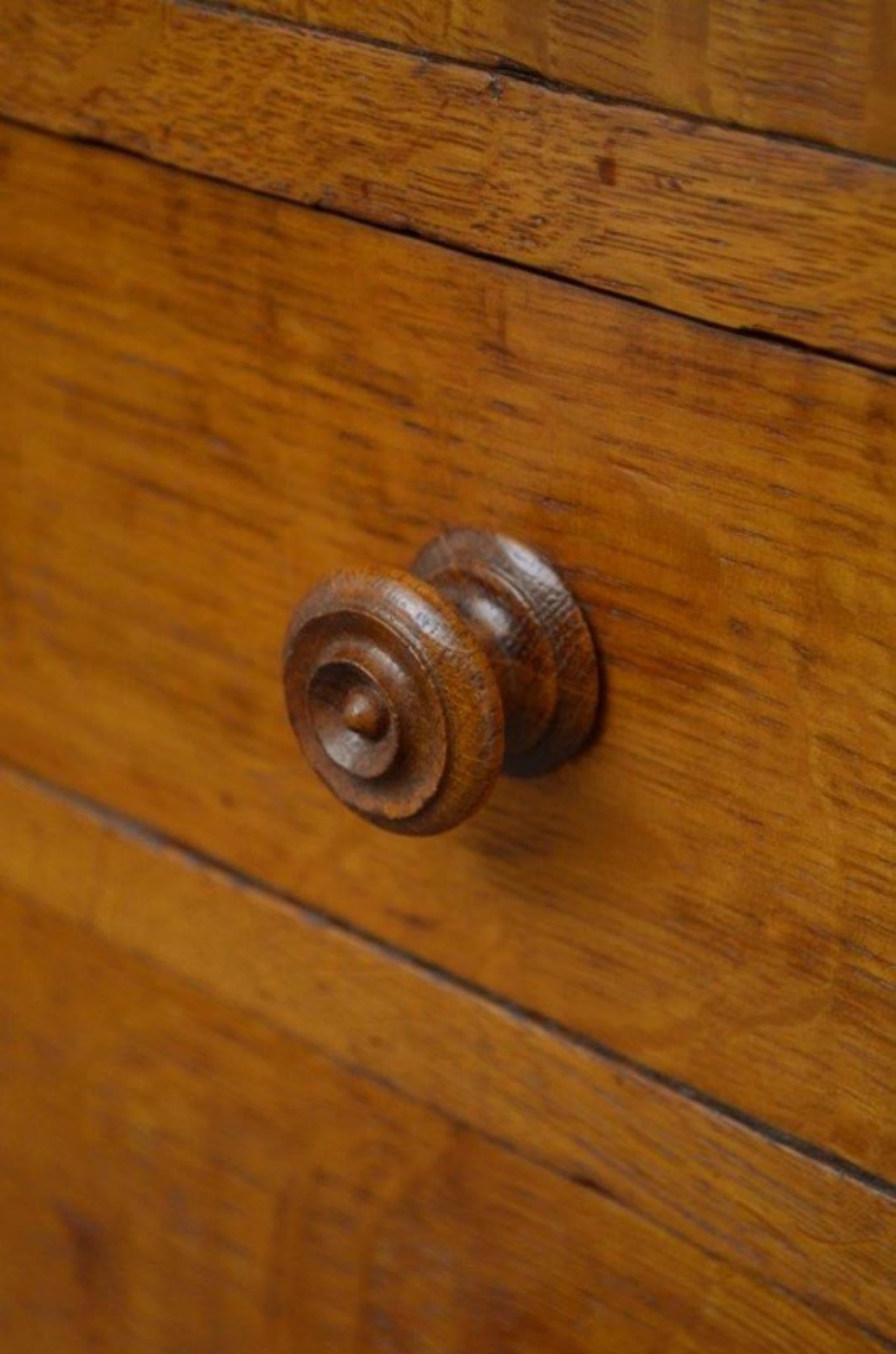 Victorian Oak Wellington Chest 2