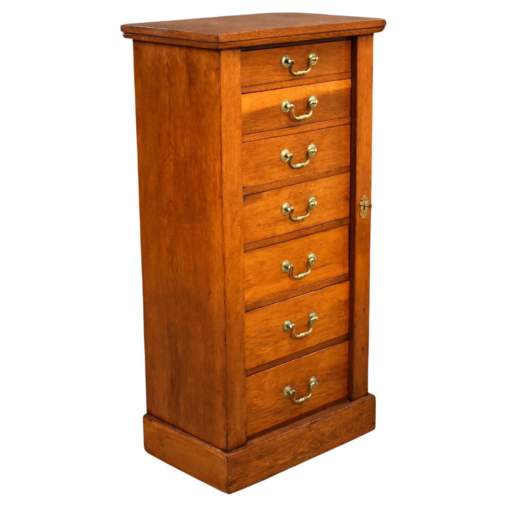 Antique French Victorian Era Chest of Drawers Campaign Wellington