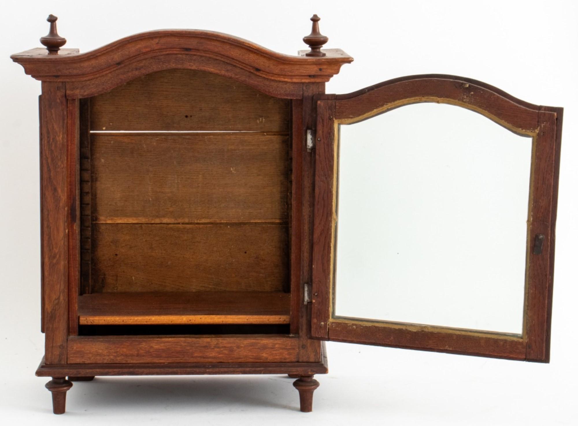 English Victorian Oak Wooden Clock Case For Sale