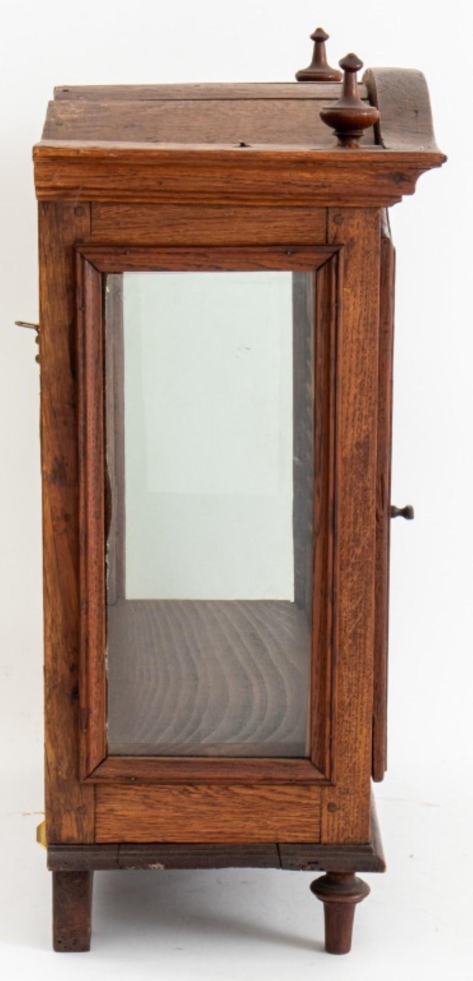 19th Century Victorian Oak Wooden Clock Case For Sale