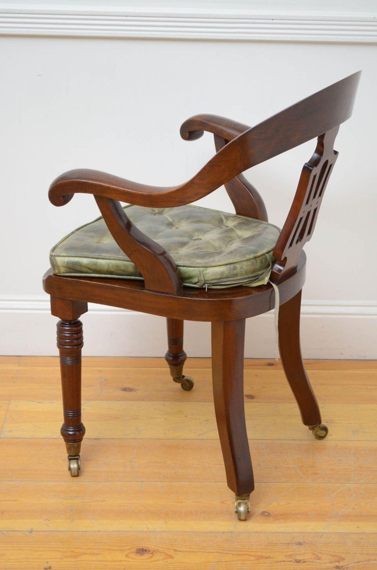 Victorian Office Chair / Desk Chair For Sale at 1stDibs