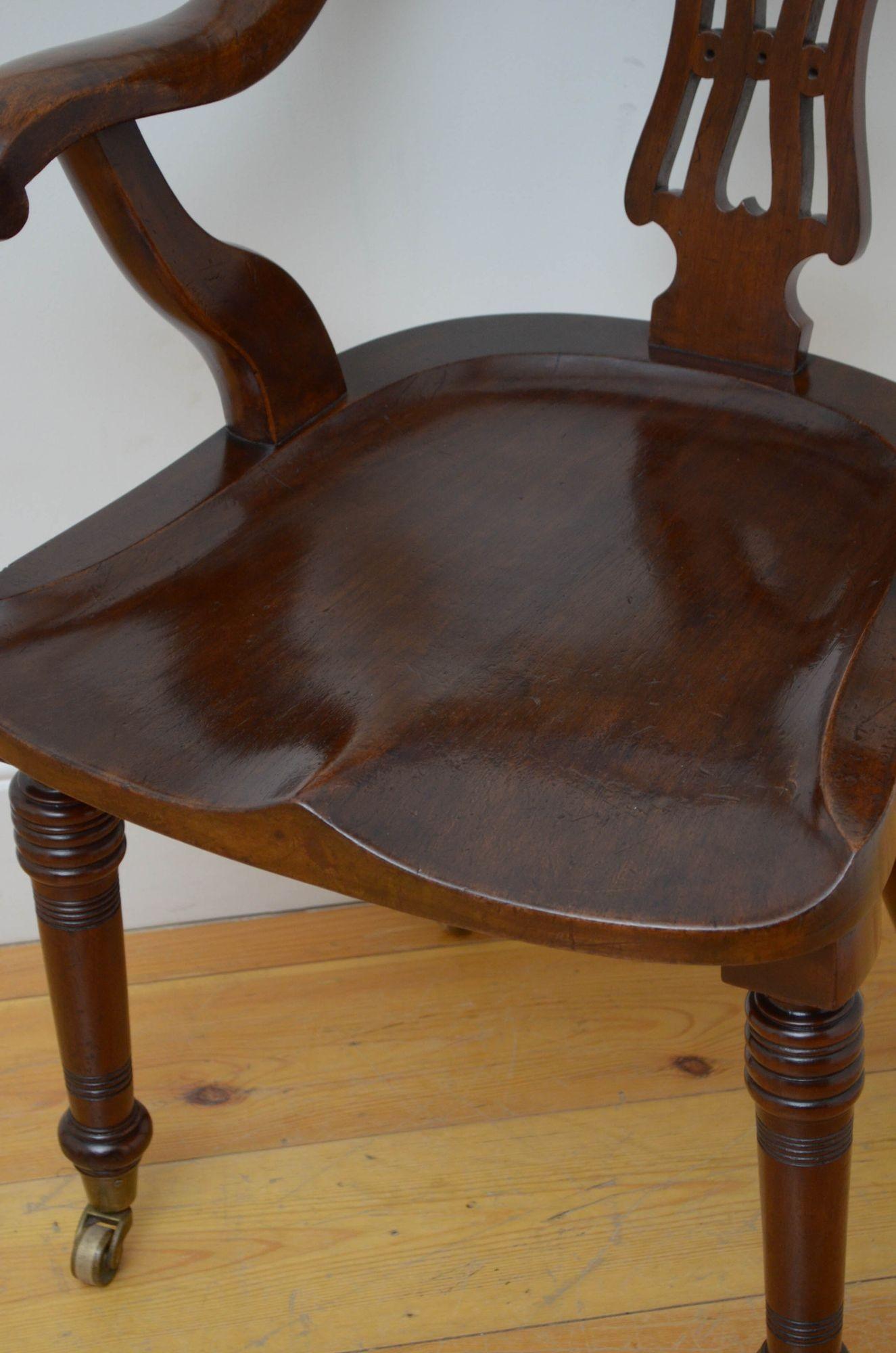 Victorian Office Chair / Desk Chair For Sale 2