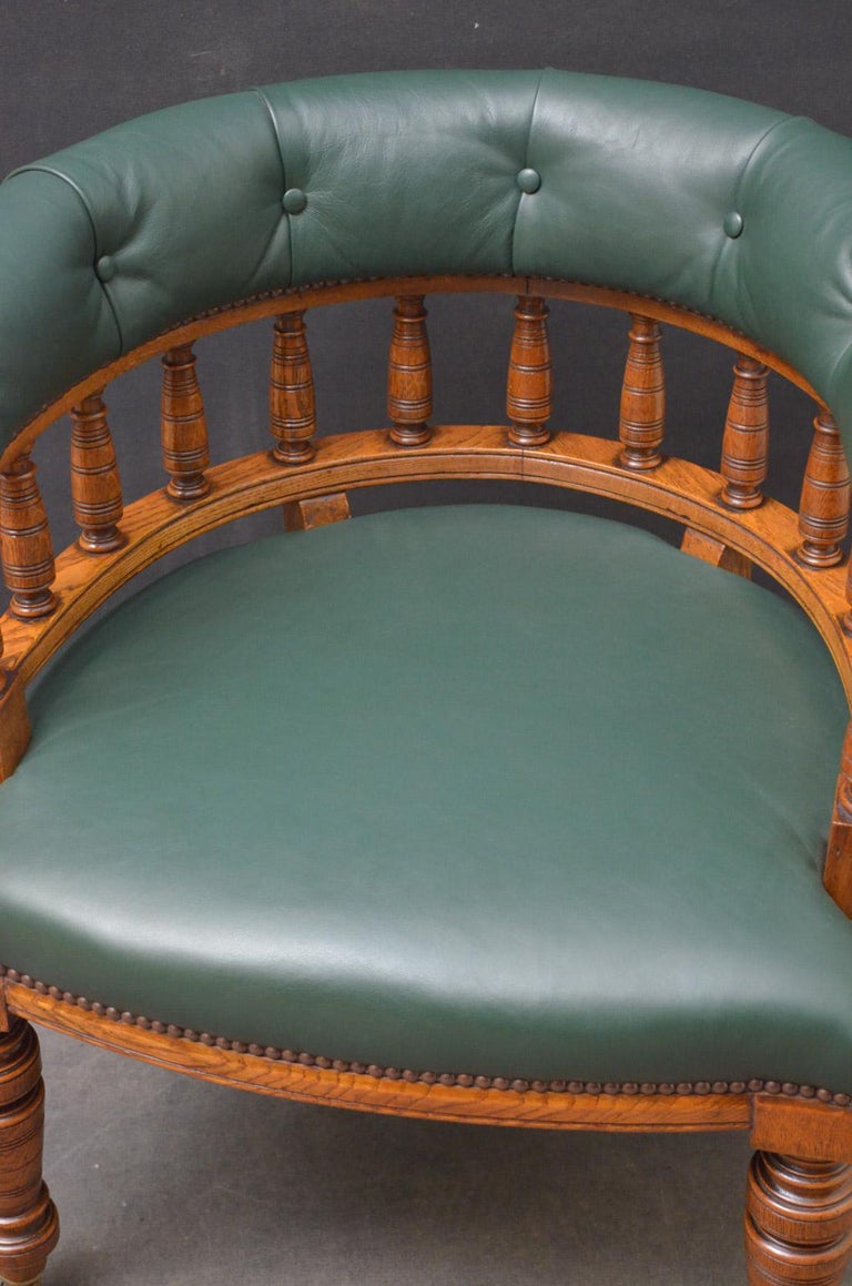 Victorian Office Chair in Oak at 1stDibs