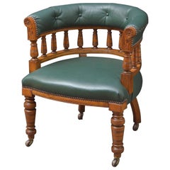 Victorian Office Chair in Oak