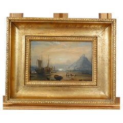 Viktorianisches Ölgemälde, Cornish Coastal Scene Maritime, 1880