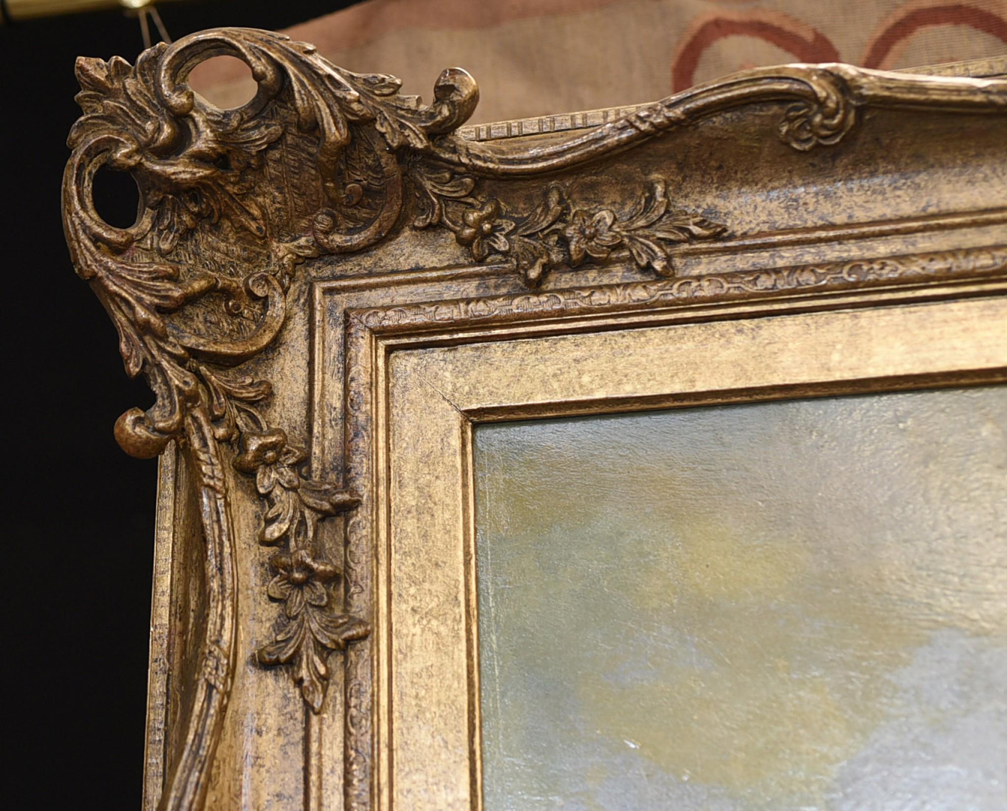 Pittura a olio vittoriana Inglese Norfolk Paesaggio Rustico Circa 1860 Arcadia in vendita 9