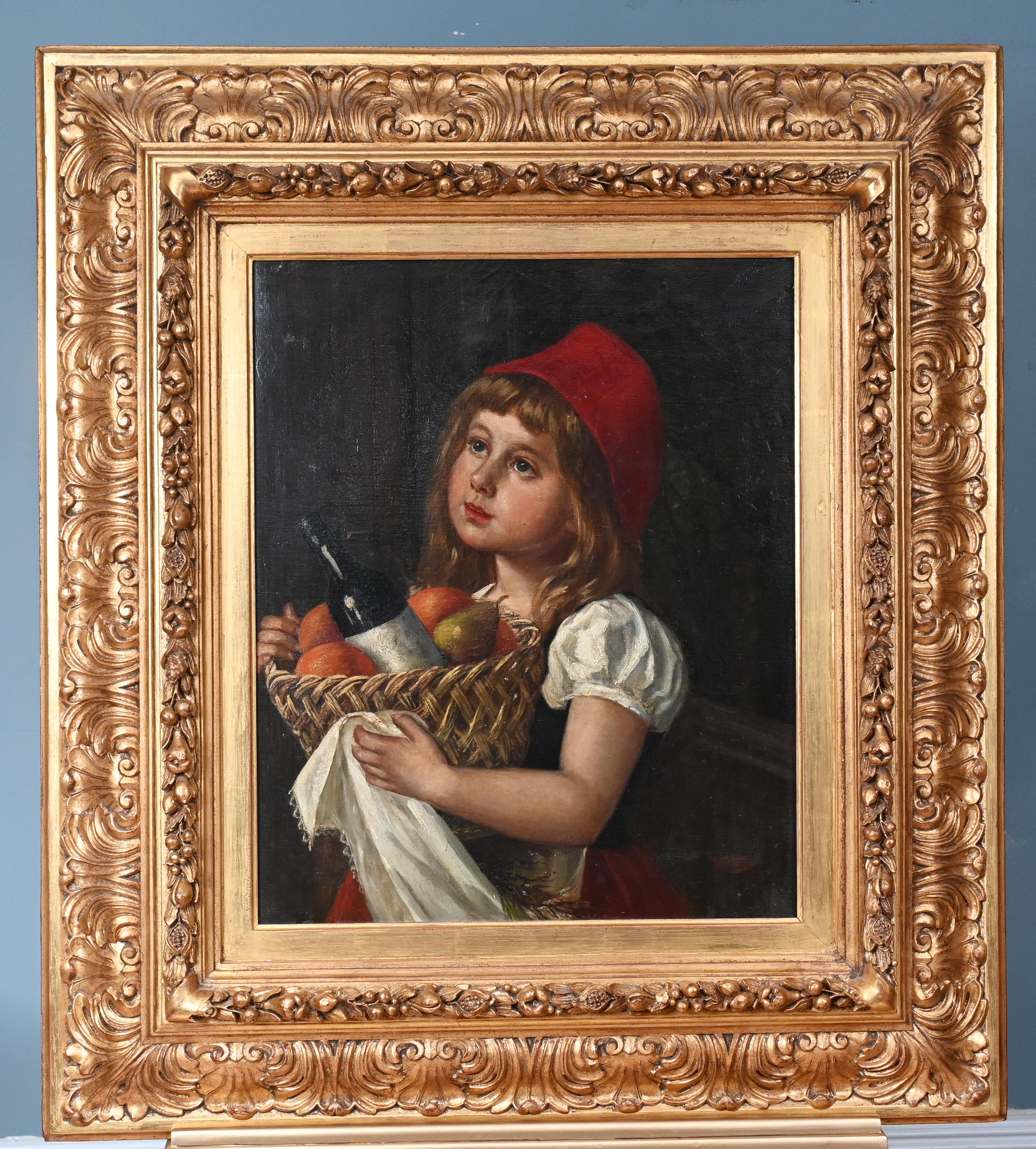 You are viewing a wonderful oil painting portrait of a young girl
Piece is signed by artist in bottom right corner - WE Watkins - please see close up photo
Circa 1880
With the red hat - is it Little Red Riding Hood
Brush work very fine and detailed,