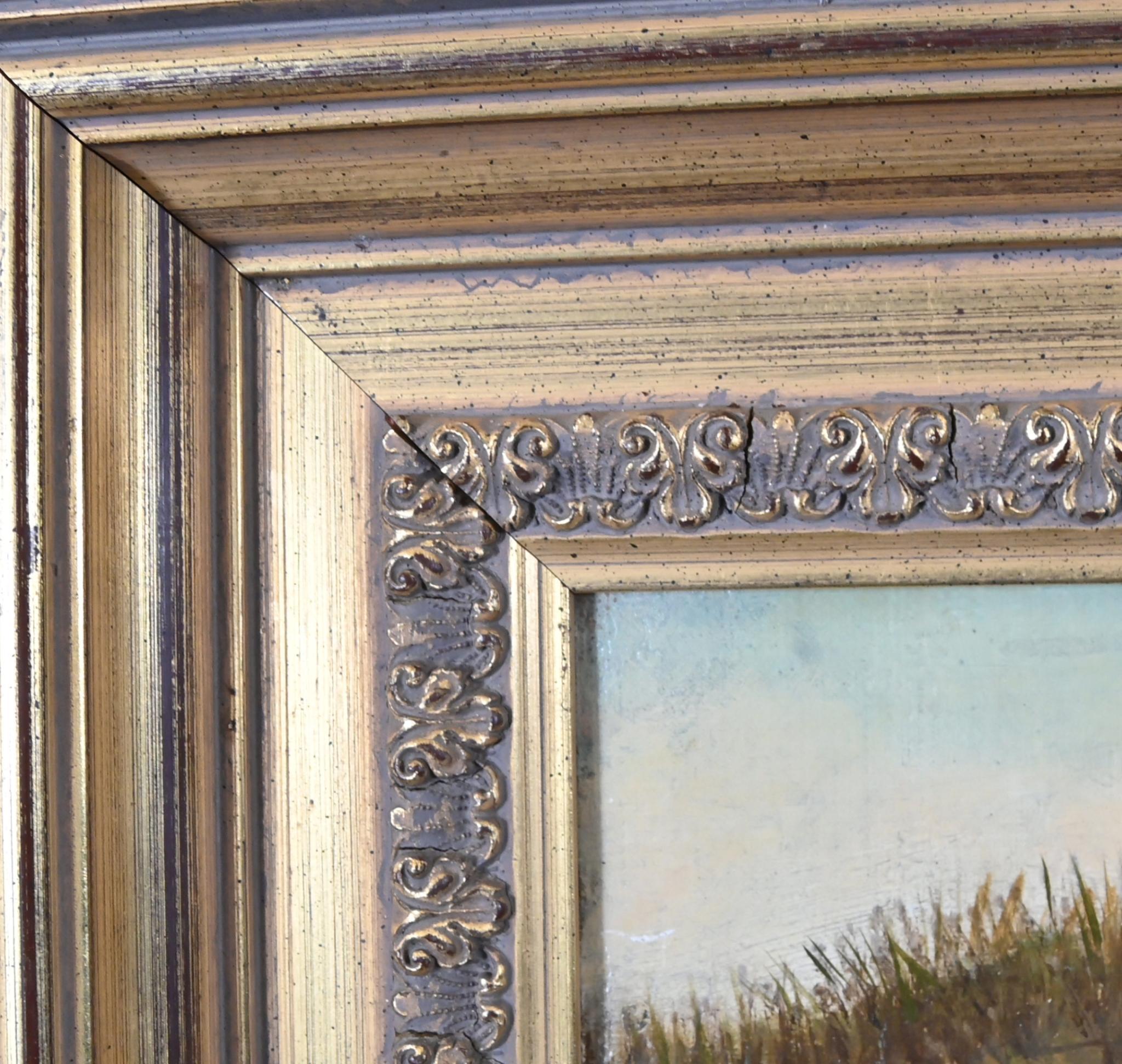 Viktorianisches Ölgemälde, Pferde-Bauernhofsszene, 1880 im Angebot 8