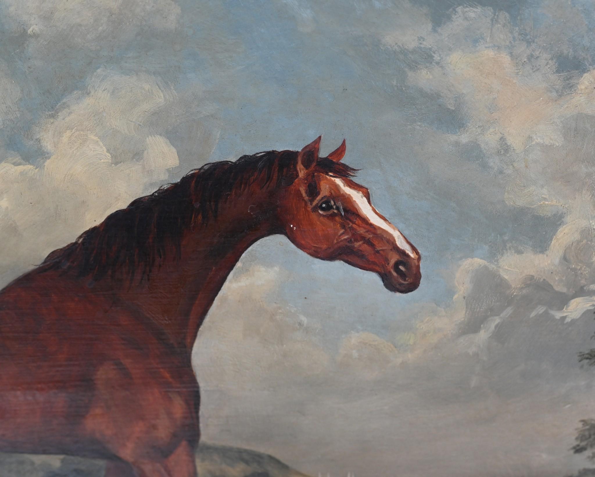 Viktorianisches Ölgemälde, Pferdeporträt, Stubbs, Kunst 1860 (Mittleres 19. Jahrhundert) im Angebot