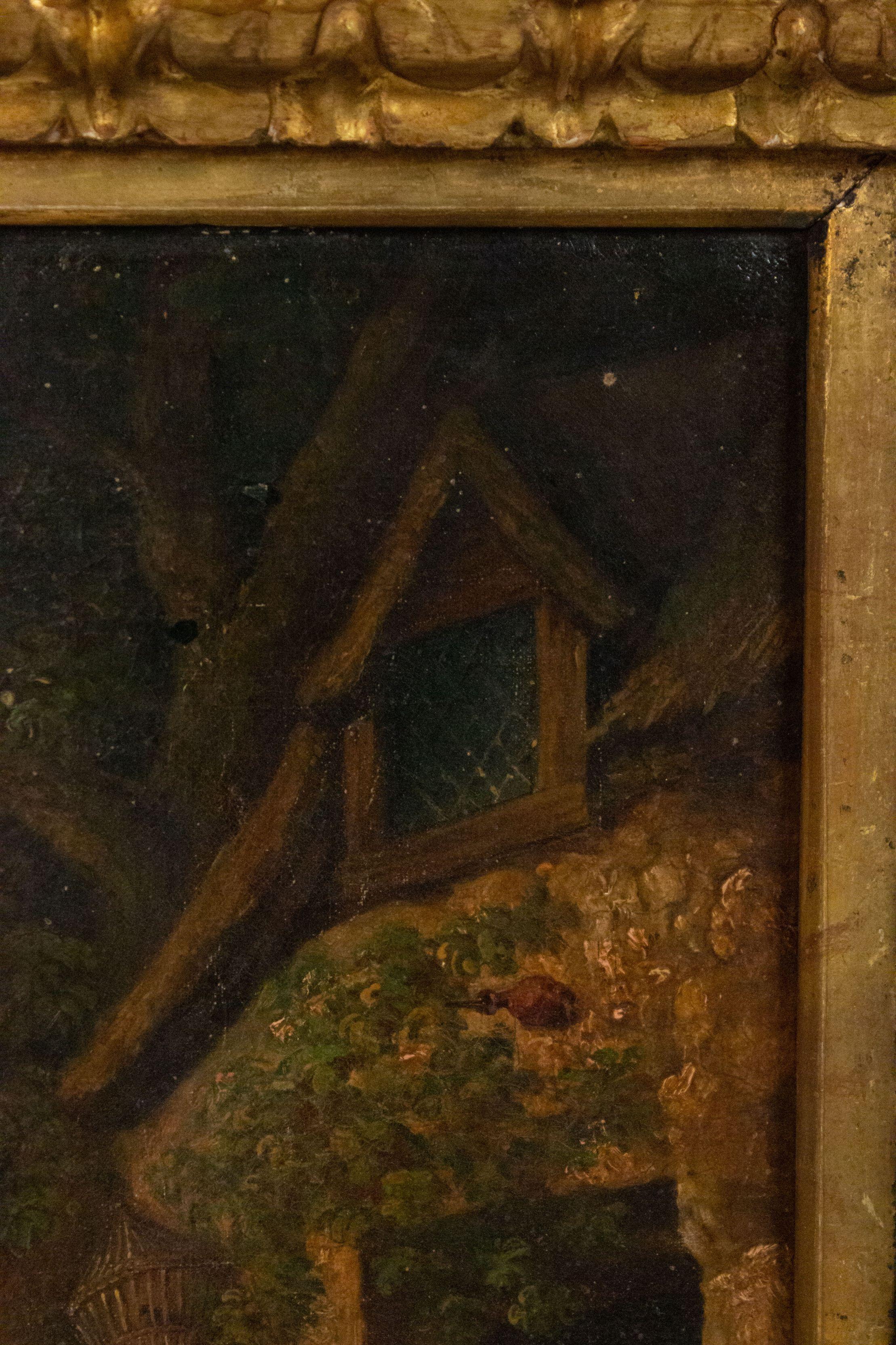 British Victorian Oil Painting of 3 Women & Man For Sale