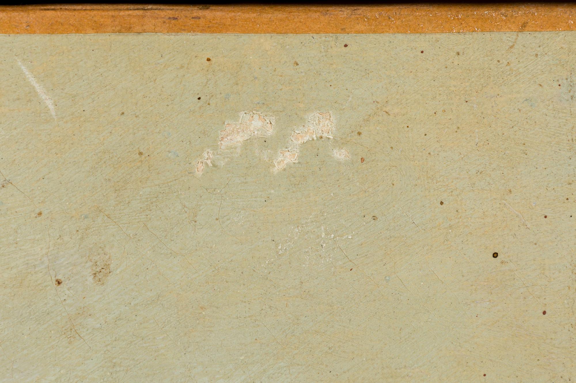 Pittura a olio vittoriana di uomo su cavallo bianco in vendita 1