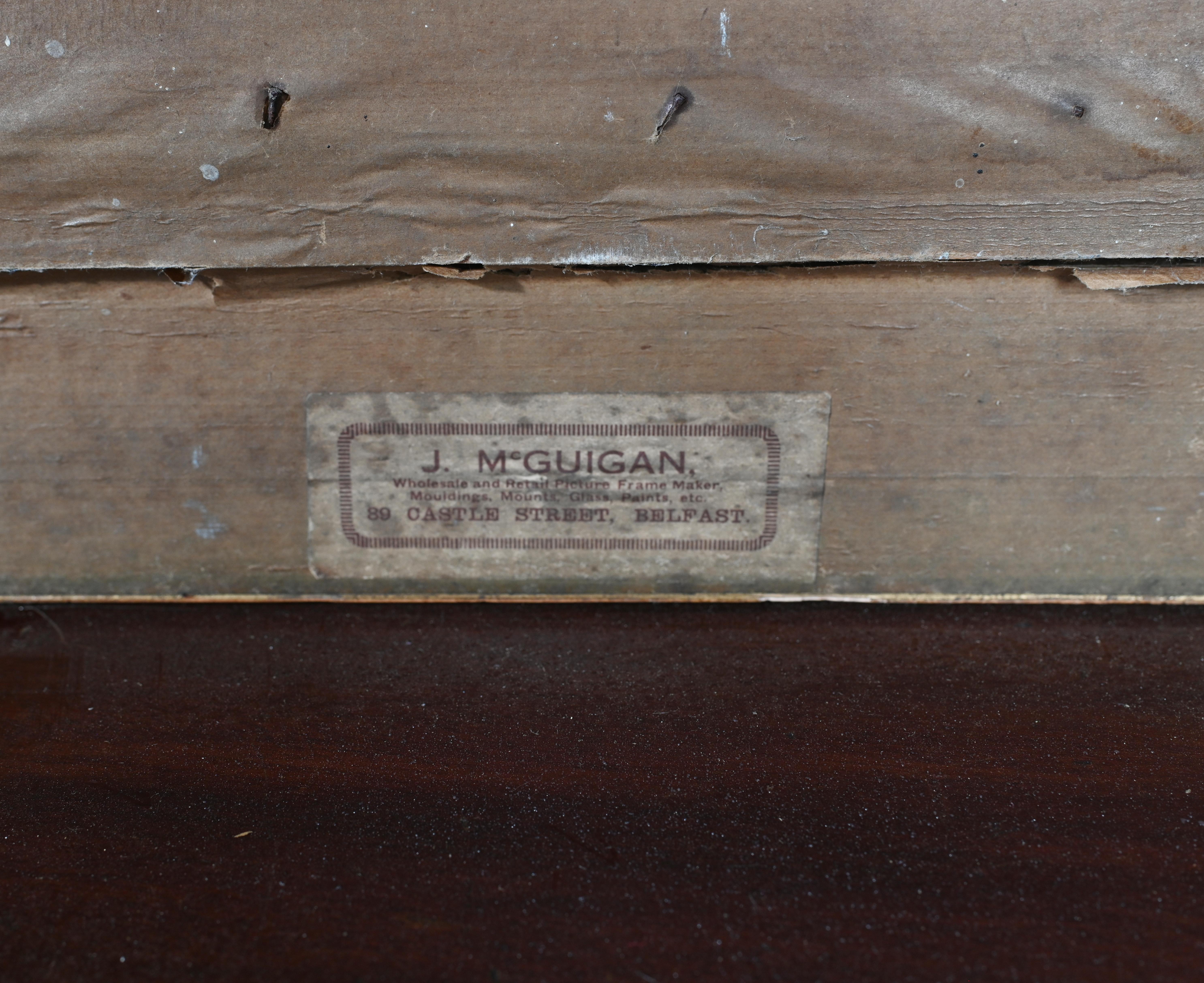 Peinture à l'huile victorienne paysage marin signée Chales F.S.A 1880 en vente 3