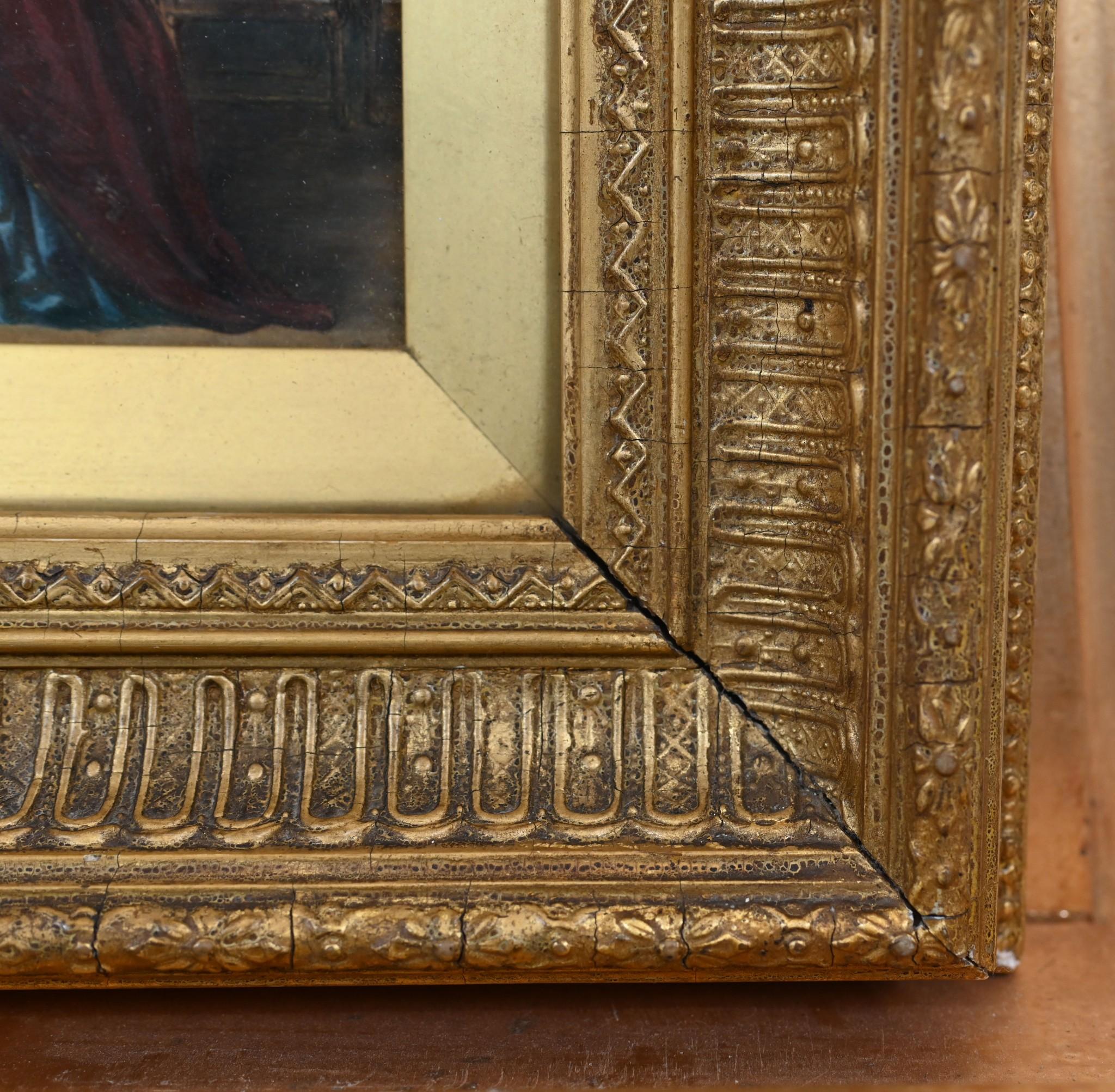 Óleo victoriano Retrato de Shakespeare 1860 Firmado en Bueno estado para la venta en Potters Bar, GB