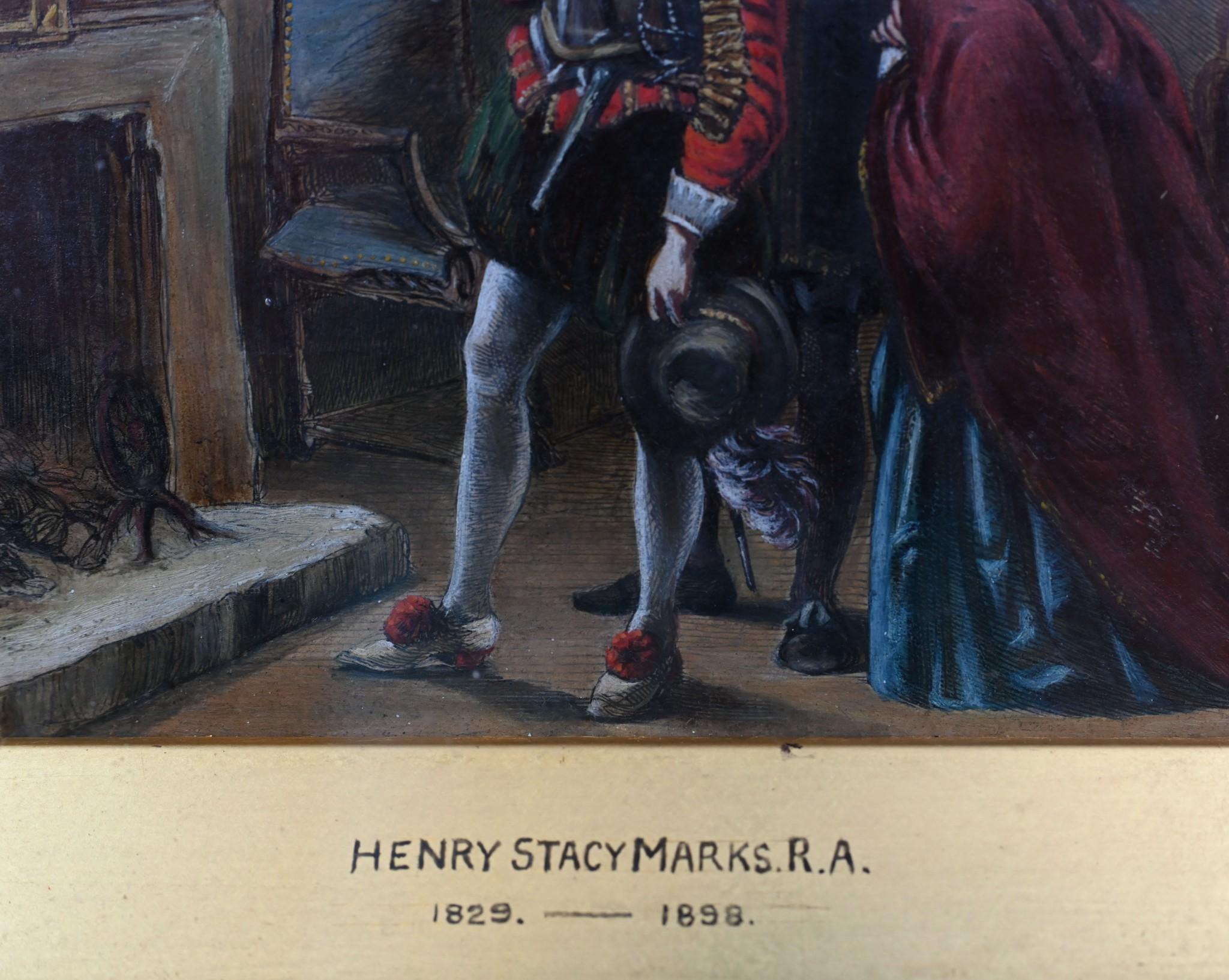 Óleo victoriano Retrato de Shakespeare 1860 Firmado Pintura en venta
