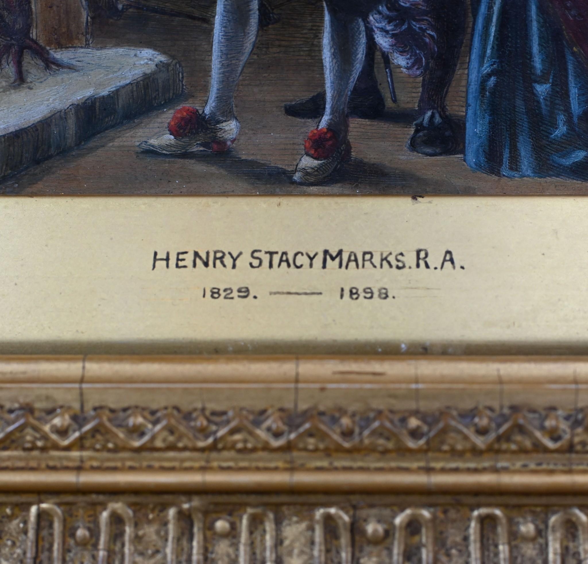 Óleo victoriano Retrato de Shakespeare 1860 Firmado en venta 3