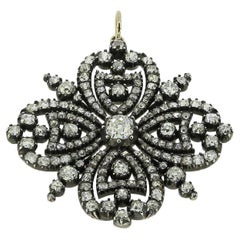 Victorian Old Cut Diamond Clover Pendant
