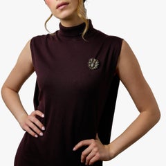 Victorian old cut diamond sapphire iron silver peacock brooch