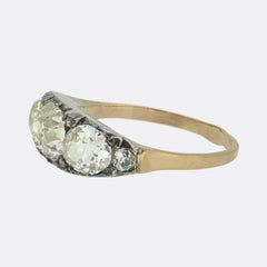 Victorian Old Cut Diamond Three-Stone Ring