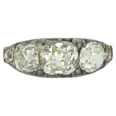 Victorian Old Cut Diamond Three-Stone Ring
