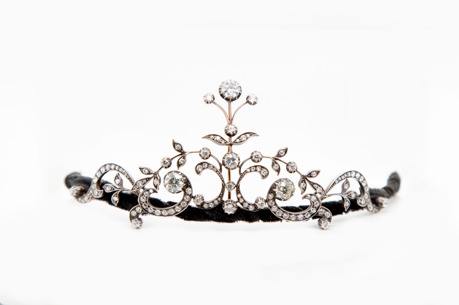 Victorian Old Cut Diamond Tiara For Sale