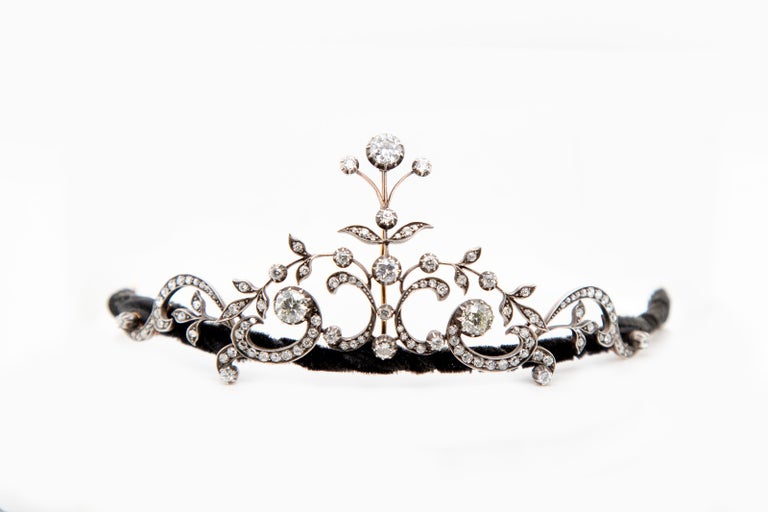 Victorian Old Cut Diamond Tiara For Sale at 1stDibs  display picture 1