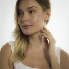 Victorian old mine cut diamond 18k yellow gold earrings