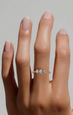 Victorian Old Mine Cut Diamond Three Stone Ring 0.30ct approx