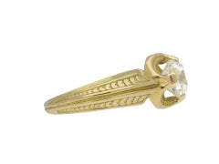 Victorian Old Mine Diamond Solitaire Ring, circa 1860